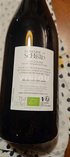 Languedoc et Roussillon Côtes catalanes Domaine Des Schistes Non Millésimé