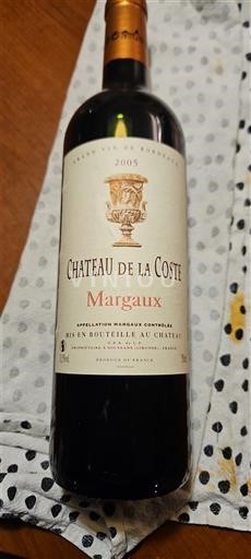 Bordeaux Margaux Château La Coste 2005
