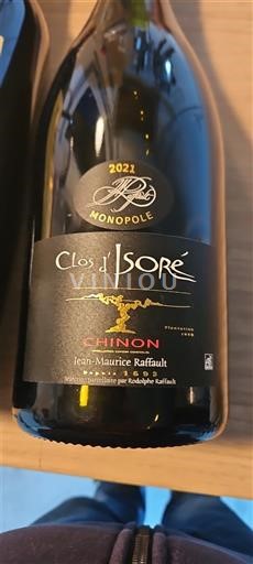 Thung lũng sông Loire Chinon Jean-Maurice Raffault Clos d'Isoré 2021