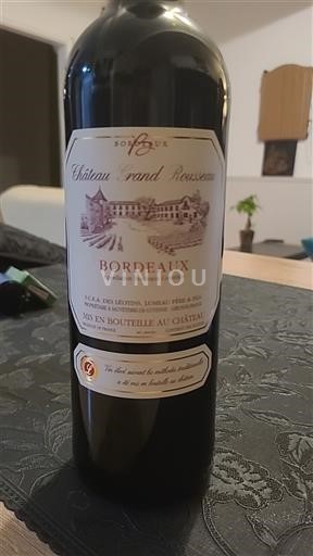 Burdeos Bordeaux Château Grand Rousseau 2016
