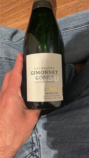 Šampanja Šampanjec Grand Cru Gimonnet Gonet L'Origine Neleten.