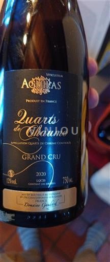 Thung lũng sông Loire Quarts de Chaume Grand Cru Domaine AQUITAS 2020