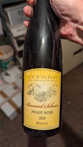 Alsace Pinot noir Armand Scherer Réserve 2020
