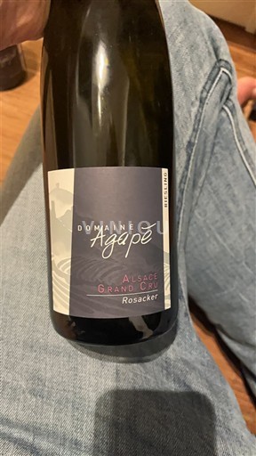 Alsace Riesling Grand Cru Domaine Agapé Rosacker Không niên vụ