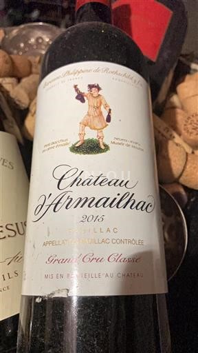 Bordeaux Pauillac Grand Cru Classé Château Armailhac 2016