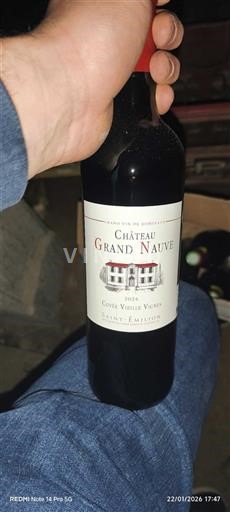Bordeaux Saint-Émilion Château Grand Nauve Vieille Vignes 2024