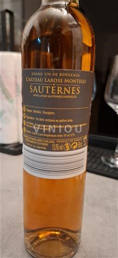 Burdeos Sauternes Château Larose Montéils Sin añada