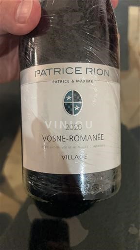 Burgundija Vosne-Romanée Patrice Rion Village 2020
