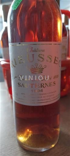 Bordeaux Sauternes Premier Cru Château Rieussec 1994