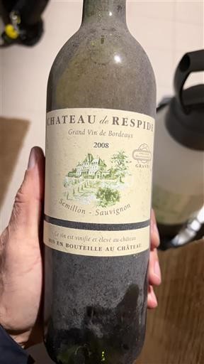 Bordeaux Graves Château Respide 2008