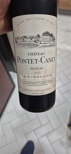 Burdeos Pauillac Grand Cru Classé Château Pontet-Canet 1995
