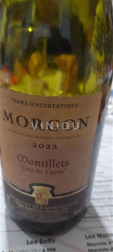 Beaujolais Morgon Domaine Des Montillets Tête de 2023
