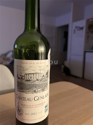 Bordeaux Bordeaux Supérieur Château Genlaire 2022
