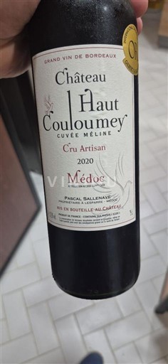 Bordeaux Médoc Château Haut Couloumey Méline 2020