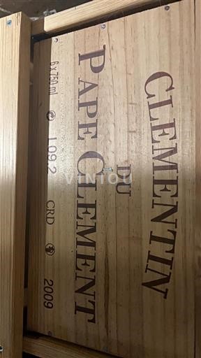 Bordeaux Pessac-Léognan Pape Clément Clémentin du Pape Clément 2009