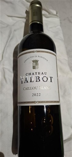 Bordeaux Château Talbot Caillou Blanc 2022