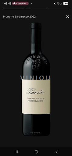 Piémont Barbaresco Prunotto 2022