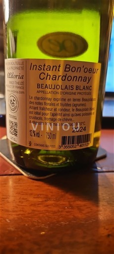 Beaujolais Niet gespecificeerd Cloria Instant Bon'oeur Chardonnay 2024