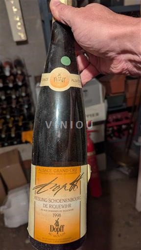 Alsace Alsace Grand Cru Grand Cru Dopff au Moulin Riesling Schoenenbourg de Riquewihr 1998
