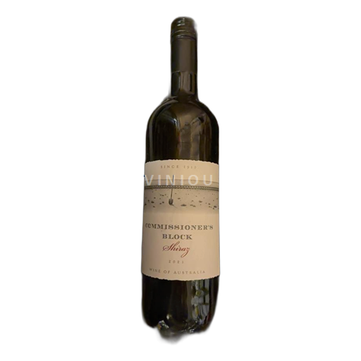 Wijnen Rouge sec Shiraz Commissioner's Block 2021 Australië Nieuw-Zuid-Wales Murray Darling