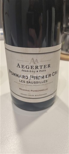 Bourgogne Pommard Premier Cru Aegerter Réserve Personnelle 2015