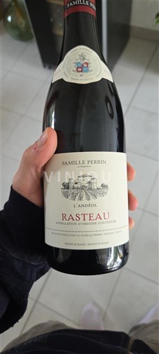 Thung lũng Rhône Rasteau Famille Perrin L'Andéol Không niên vụ