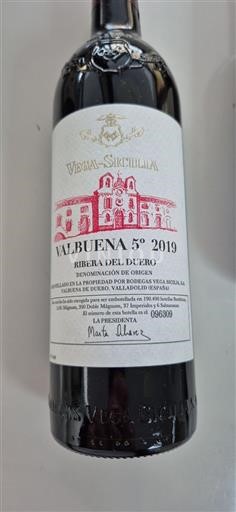 Castilla y León Ribera del Duero Vega Sicilia Valbuena 5º 2019