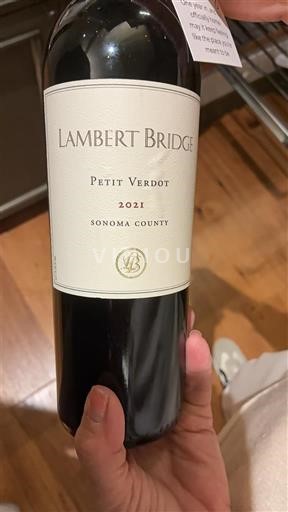 AVAs californianas Sonoma Coast Lambert Bridge Petit Verdot 2021