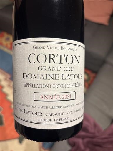 Bourgondië Corton Grand Cru Domaine Latour 2021