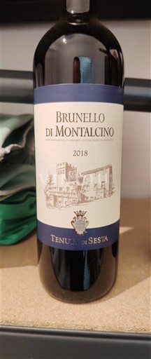 Toscane Brunello di Montalcino Tenuta di Sesta 2018