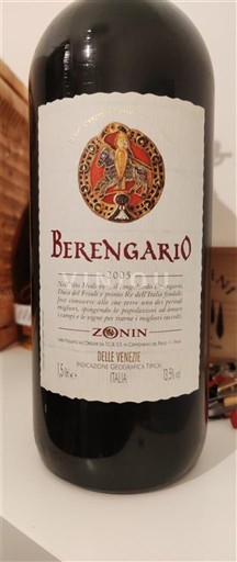 Vénétie Delle Venezie Zonin Berengario 2005