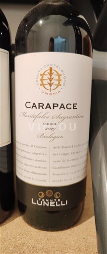 Wijnen Rouge sec Carapace Tenuta Castelbuono Lunelli 2019 Italië Umbrië Montefalco Sagrantino DOCG
