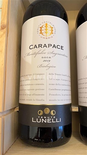 Umbrië Montefalco Sagrantino Tenuta Castelbuono Lunelli Carapace 2019