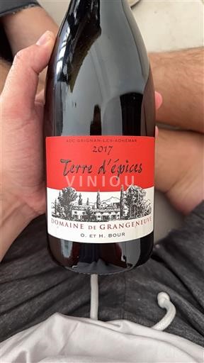 Thung lũng Rhône Grignan-les-adhémar Domaine Grangeneuve Terre d'épices 2017