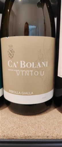 Wijnen Blanc sec Ribolla Gialla Ca' Bolani 2021 Italië Friuli-Venezia Giulia Friuli Aquileia DOC