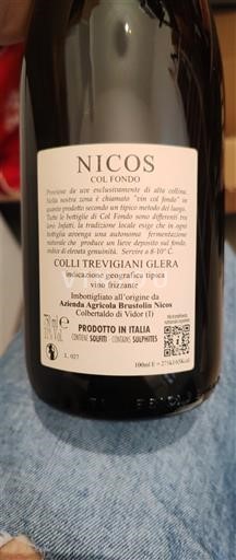 Veneto Colli Trevigiani Azienda Agricola Brusolins Nicos Col Fondo Senza annata