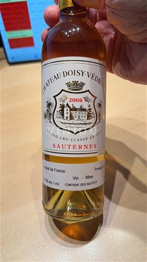 Bordeaux Sauternes Château Doisy-Védrines 2008