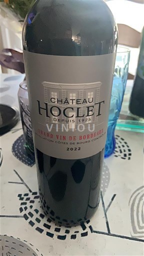 Bordeaux Blaye-côtes-de-bordeaux Château Hoclet 2022