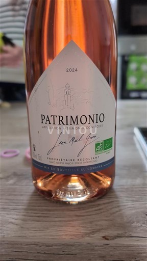 Vine Rosé sec Jean Noël Giacometti 2024 Frankrig Korsika Patrimonio AOC