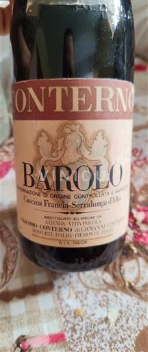 Piemonte Barolo Giacomo Conterno Cascina Francia 1982