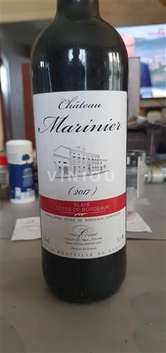 Bordeaux Blaye-côtes-de-bordeaux Château Marinier 2017