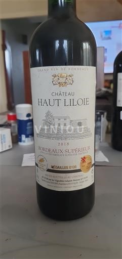Bordeaux Bordeaux Supérieur Château Haut Liloie 2018