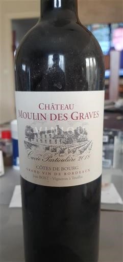 Burdeos Côtes-de-bourg Château Moulin des Graves Particulariste 2018