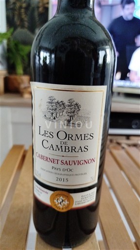 Languedoc et Roussillon Pays d'oc Les Ormes de Cambras Cabernet Sauvignon 2015