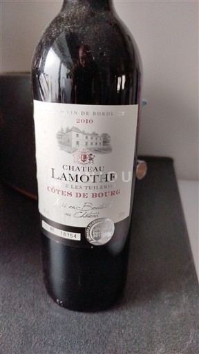 Burdeos Côtes-de-bourg Château Lamothe et Les Tuileries 2010