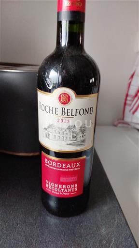 Bordeaux Roche Belfond 2015