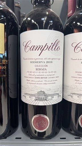 La Rioja Rioja Campillo Colección Reserva 2019