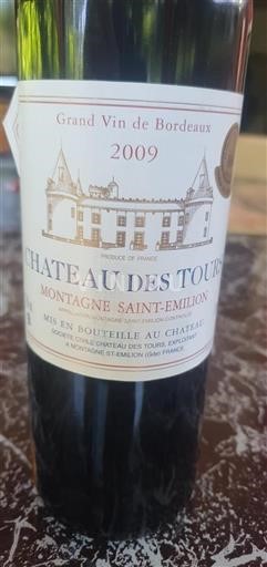 Bordeaux Montagne-saint-émilion Château des Tours 2009