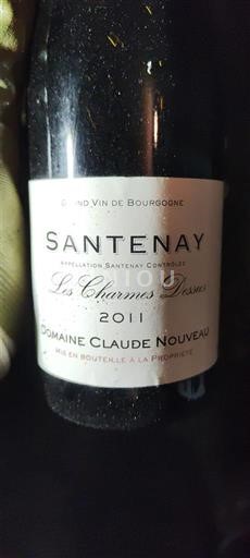Burgundy Santenay Domaine Claude Nouveau Les Charmes Dessus 2011