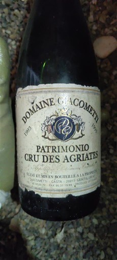 Corsica Patrimonio Domaine Giacometti Cru des Agriates 1993